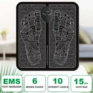 Tens-masajeador de pies eléctrico EMS para el cuidado de la Salud, masajeador de pies, masajeador Muscular, relajación, Terapia Fisica, Salud