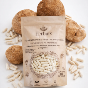 300 Cápsulas de Hongo melena de león, sistema nervioso